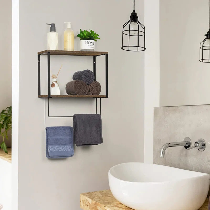 2 Wall Towel Rack