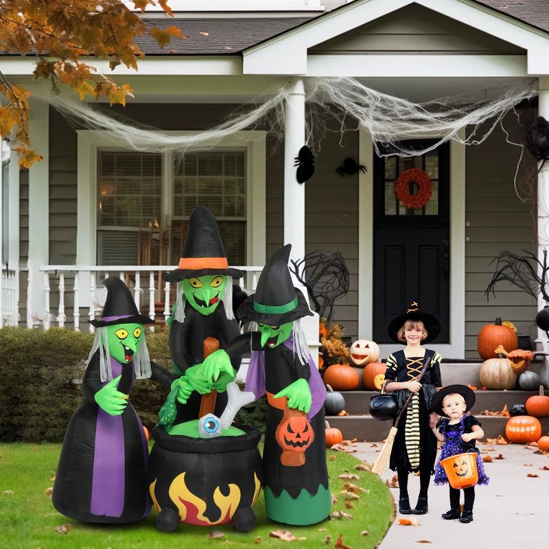 Spookify Your Yard with Our 6' Inflatable Witches for Halloween Fun! 🎃✨👻