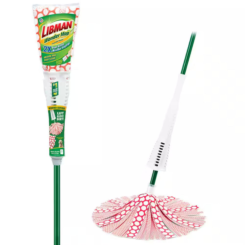 Wonder Microfiber Wet Mop with Built-In Wringer