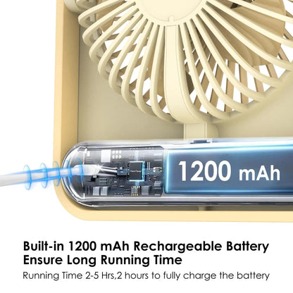 Stay cool anywhere with our 4-Speed Ultra-Thin Rechargeable Desk Fan! 🌬️💨 #PortableComfort #StayCool