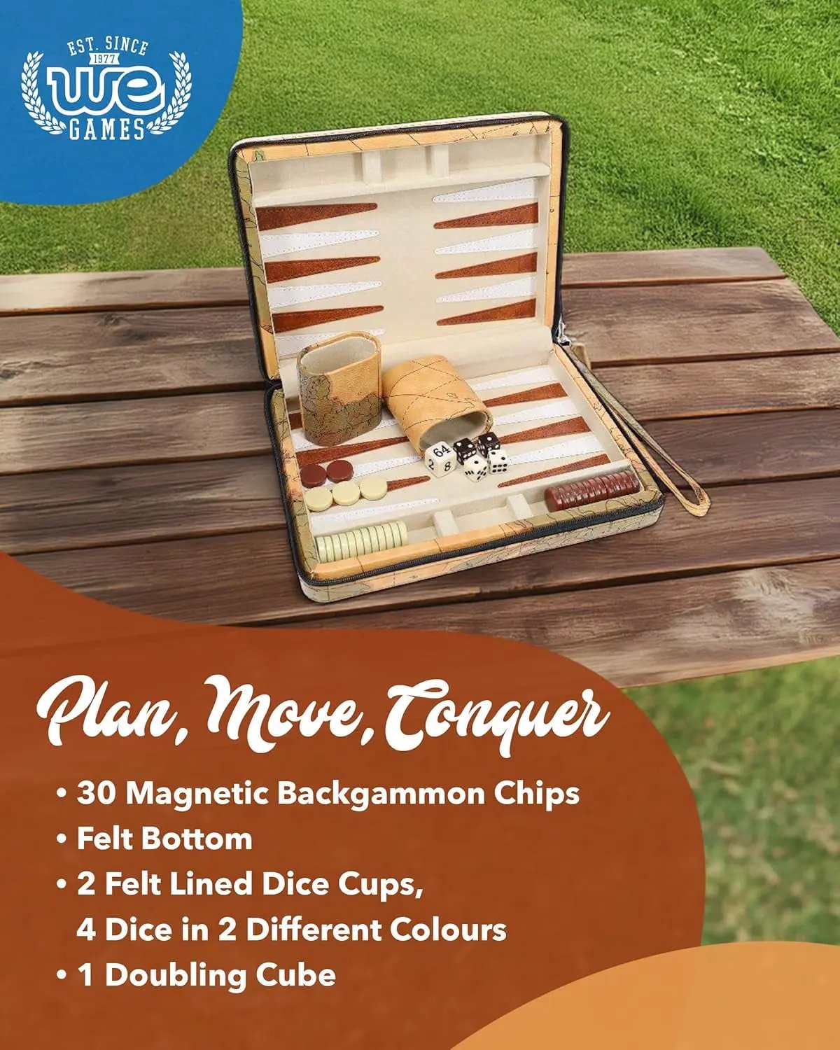Backgammon on the Go: The Magnetic Map That Won't Get You Lost and a Strap to Keep Your Game Together!