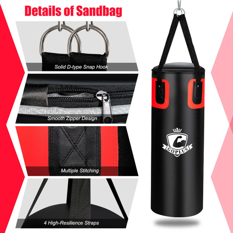 Ultimate 56/63Lbs Filled Punching Bag Set with Premium Boxing Gloves - Perfect for Home Fitness!