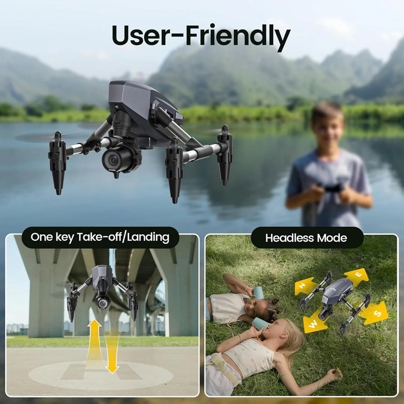 Capture the skies with the WF10 Mini Drone! 🎥✨ Perfect for kids, it comes with a 1080P camera and 3 batteries for endless fun! 🚁🖤 #DroneAdventures #KidsFun