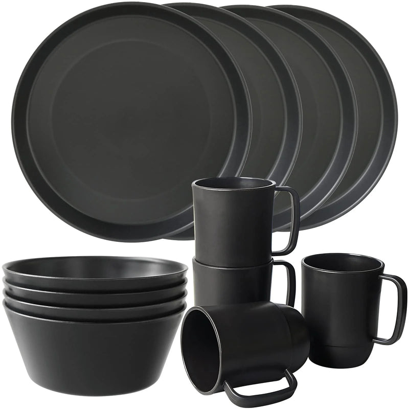 Elevate Your Dining Experience with Our 36PCS Unbreakable Plastic Dinnerware Set - Perfect for 6! 💙✨ Microwave Safe & Lightweight! 🍽️ #Dinnerware #HomeEssentials