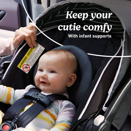 Snugride Lite LX Infant Car Seat - Stylish Studio Black for Ultimate Safety and Comfort