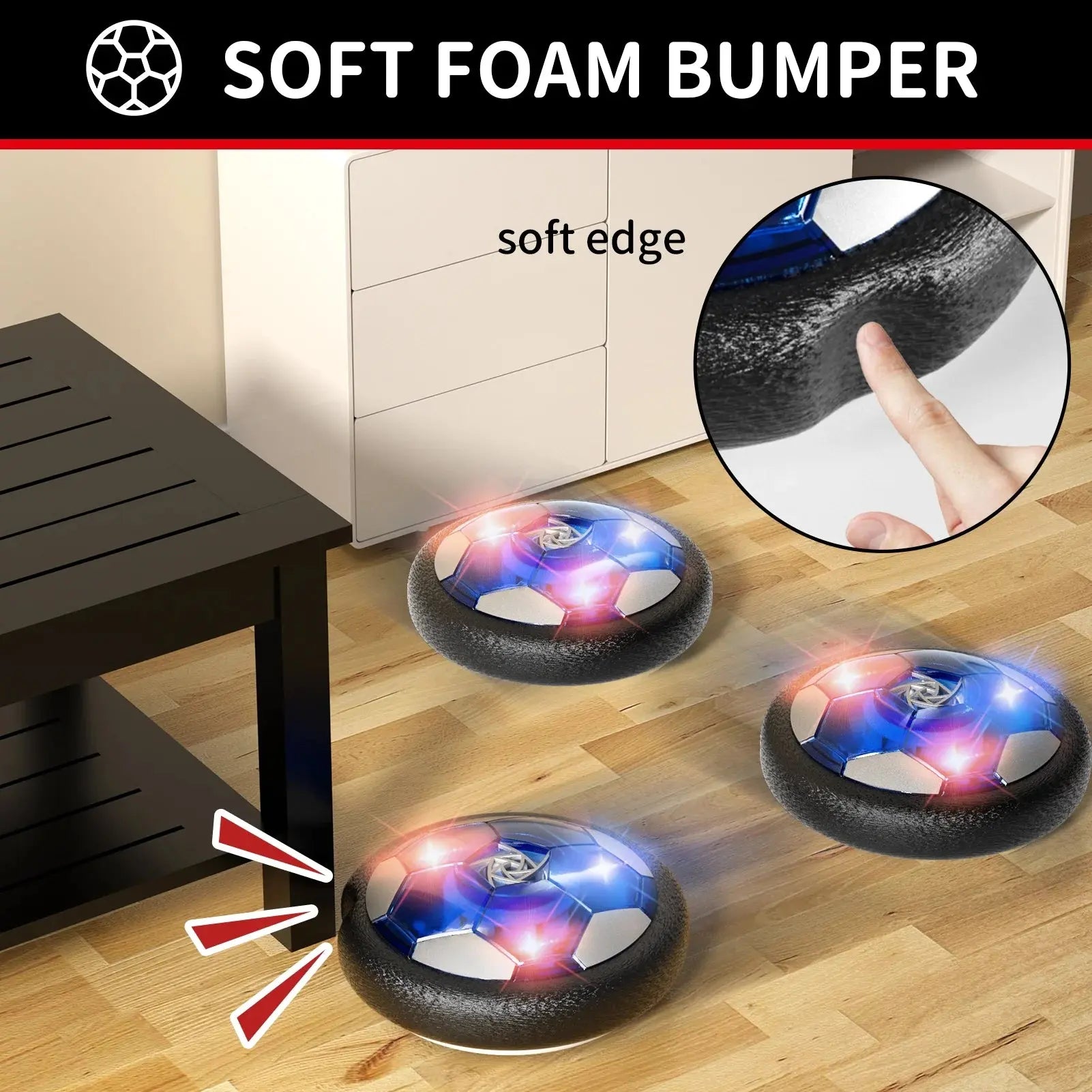 Hover Soccer Ball Toys Sets for Kids Boys with 2 Goals & 2 Ball, Indoor Outdoor Soccer Ball Toys for Kids Boys 3-8, Ball Toys Gifts for 3-8 Year Old Boys