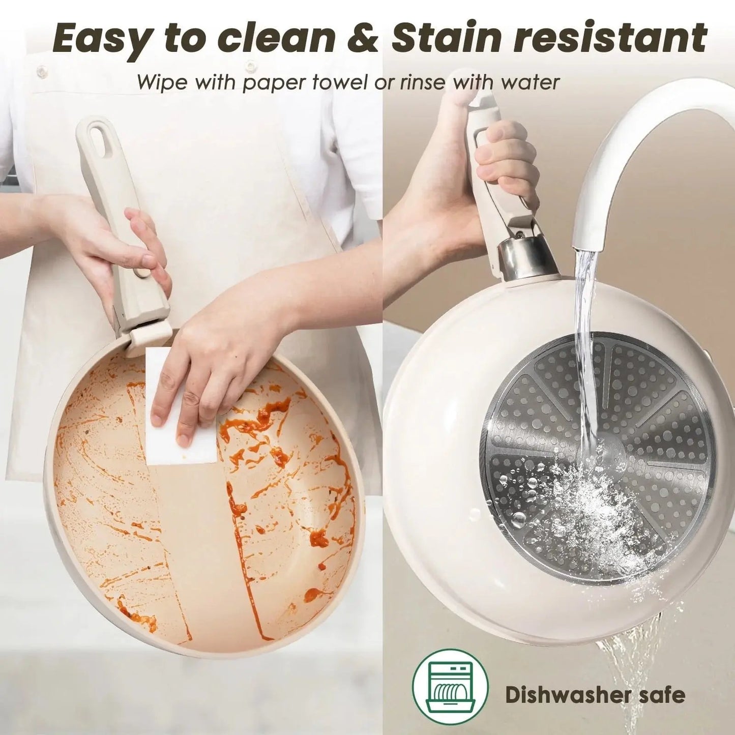 Upgrade Your Kitchen Game with This 19-Piece Non-Stick Pots & Pans Set! Safe, Stylish, and Super Versatile! 🍳✨