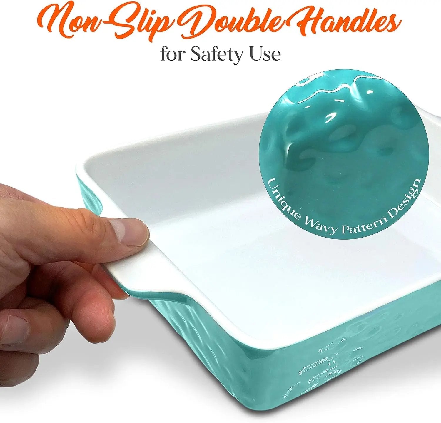 Upgrade your baking game with our 3-Piece Nonstick Ceramic Bakeware Set! 🍰 Safe, stylish, and perfect for all your culinary creations! #BakingEssentials #NonstickCookware