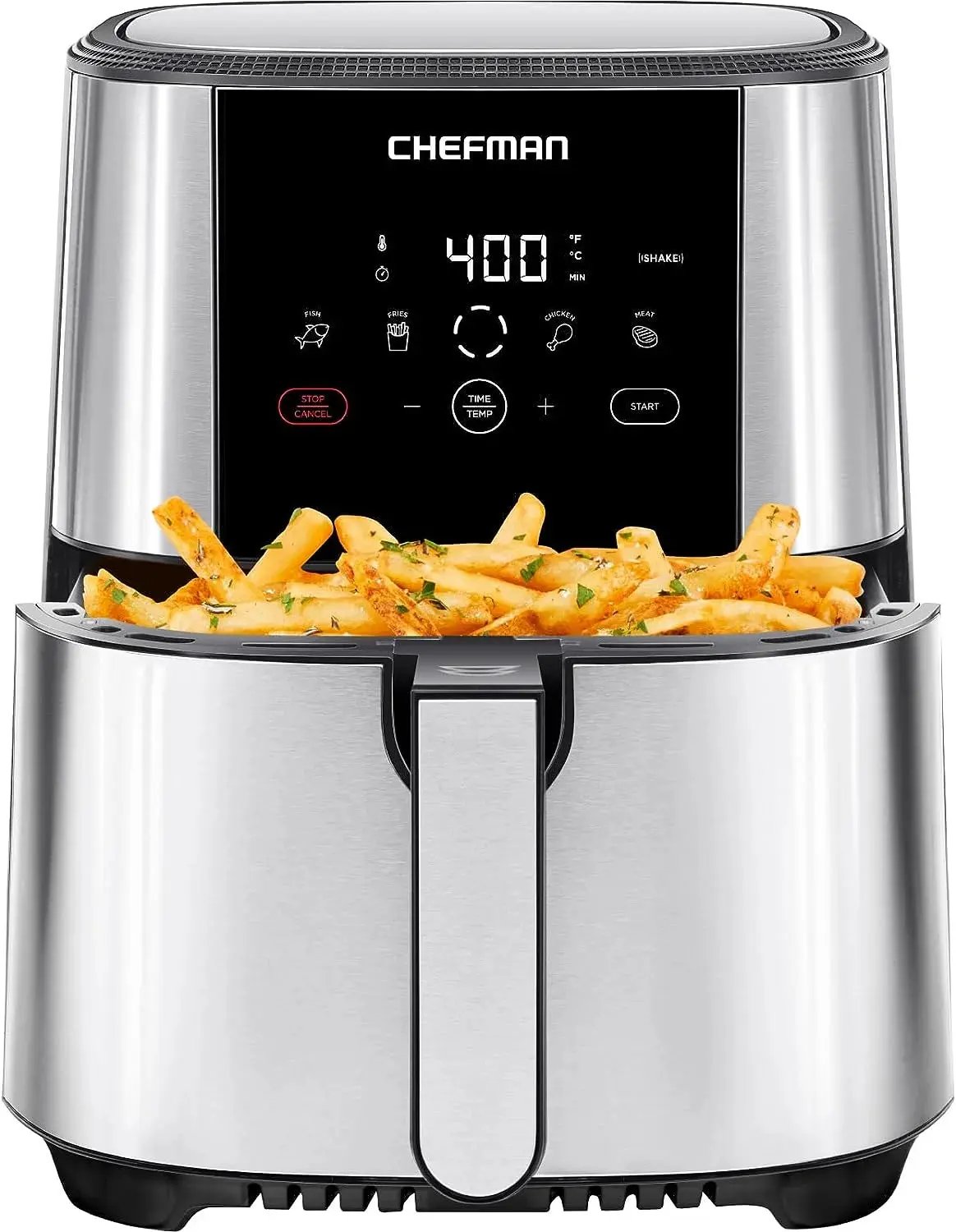 Turbofry Digital Air Fryer - 5 Qt Stainless Steel with Advanced Controls