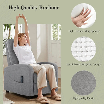 Cozy Up with Our Grey Massage Recliner Chair – Perfect for Your Home Theater! 🛋️✨ #HomeComfort #ReclinerLove