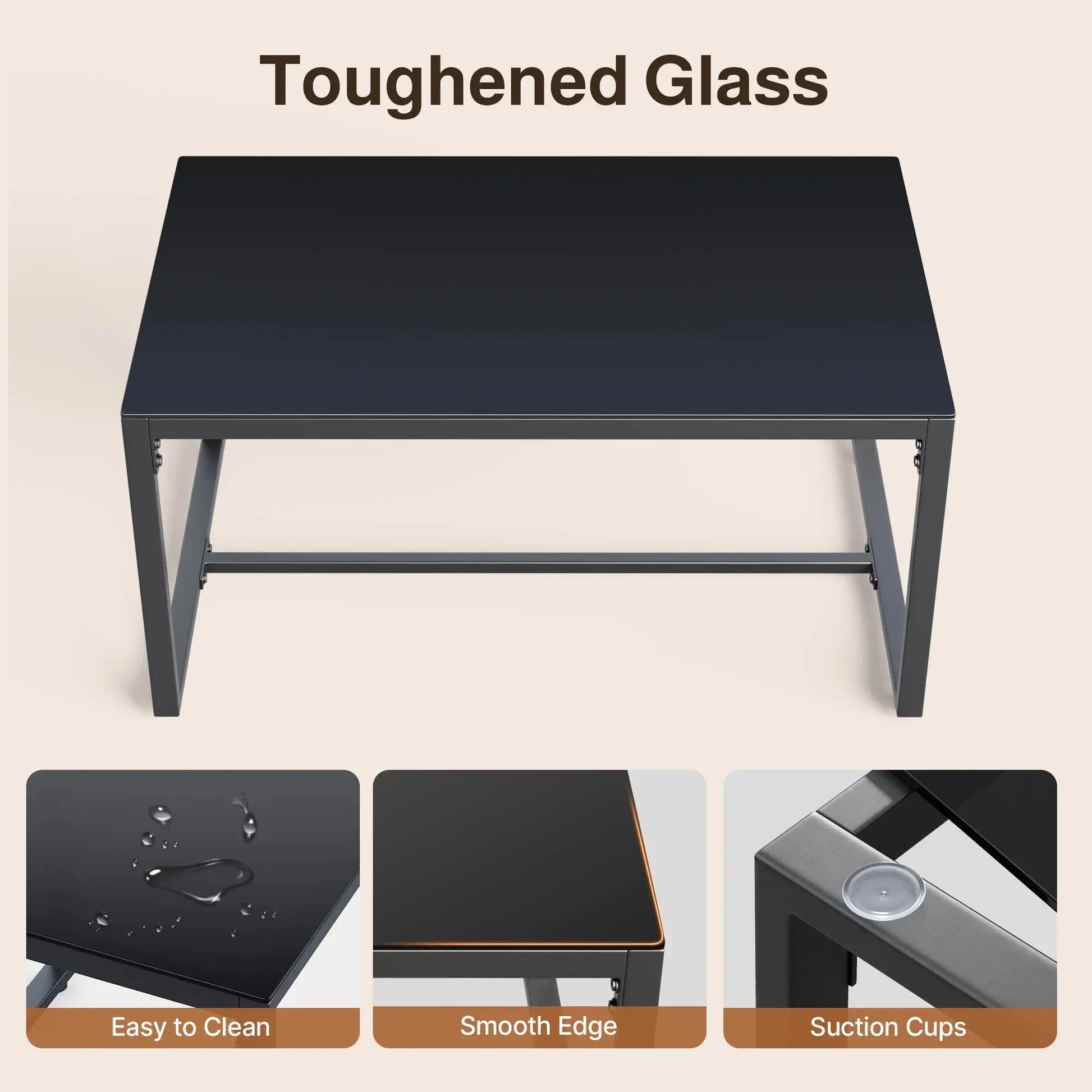 Patio Furniture Set, 4-Piece Outdoor Sectional Furniture Set with Coffee Table and Chairs for Conversation & Dining, Gray