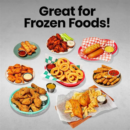 Multifunctional Digital 10 Qt. Air Fryer+ Rotisserie, Fry, Roast & Bake, 17 Presets - Black