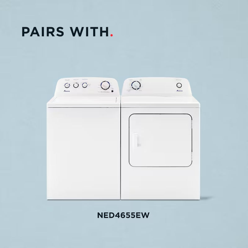 Compact High Efficiency Top-Load Washer - Sleek White Design