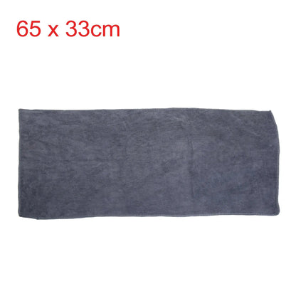 5Pcs 65 X 33Cm 250GSM Microfiber Towel Clean Cloths for Car Washing Gray