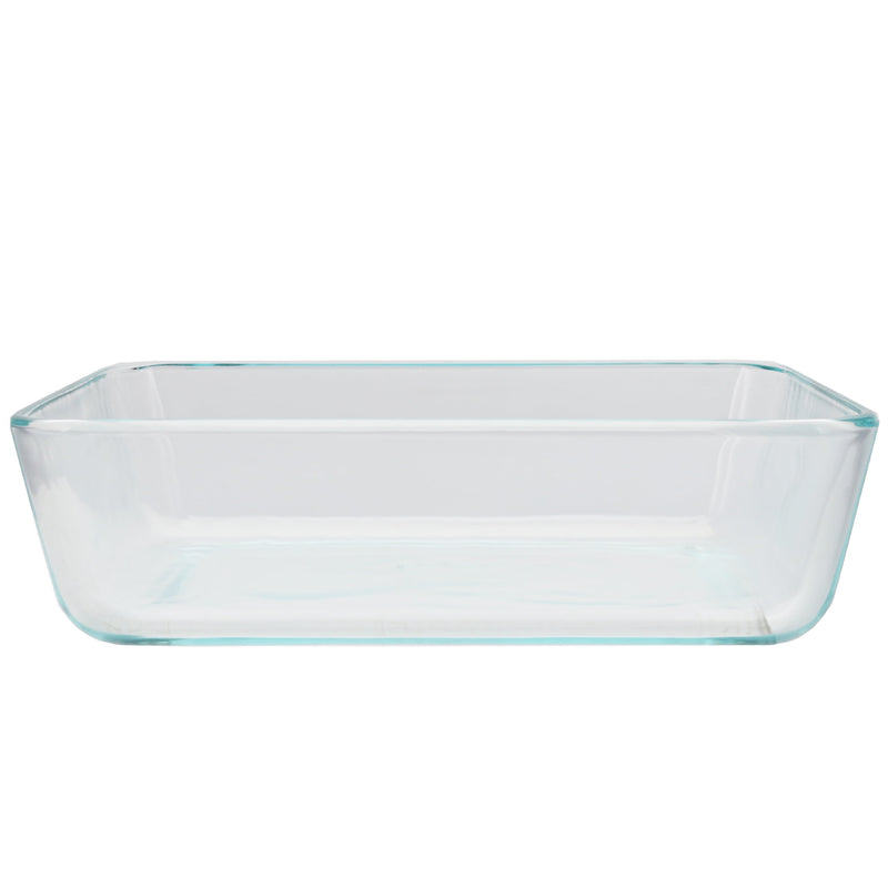 Stylish 3-Cup Glass Dishes with Trendy Dark Blue Lids – Set of 2!