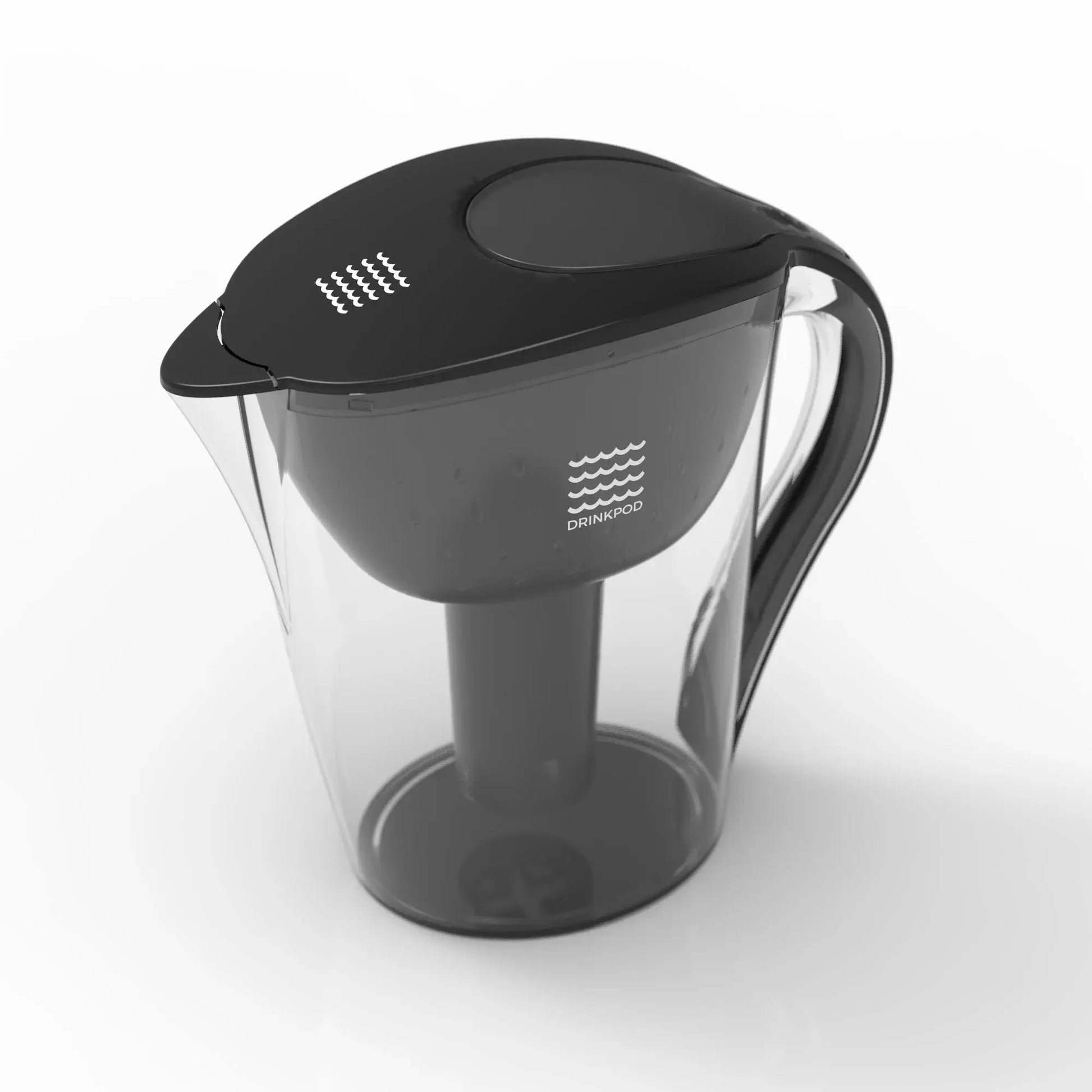 Ultra Premium Alkaline Water Pitcher 3.5L Capacity Includes 3 Filters Black