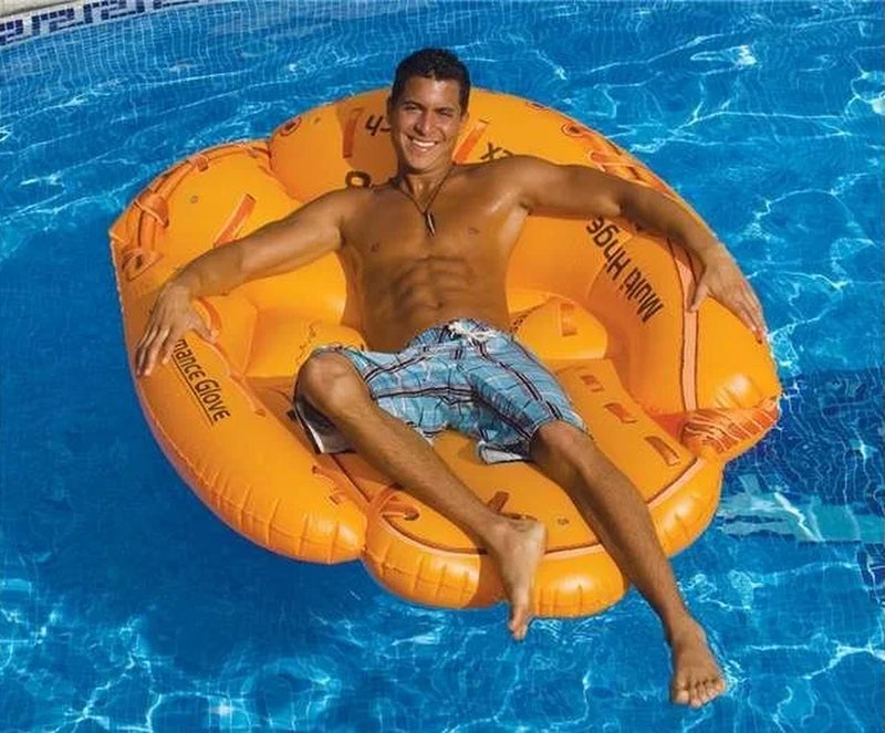 Catch some fun in the sun with our Baseball Glove Float Inflatable Raft! 🏖️⚾️💦