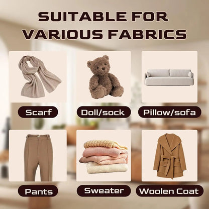 Fabric Shaver, Lint Remover for Clothes, Effectively and Quickly Remove Pills, Sweater Shaver with Stainless Steel Remove Clothes Fuzz, Lint Balls, Pills, Bobbles Black