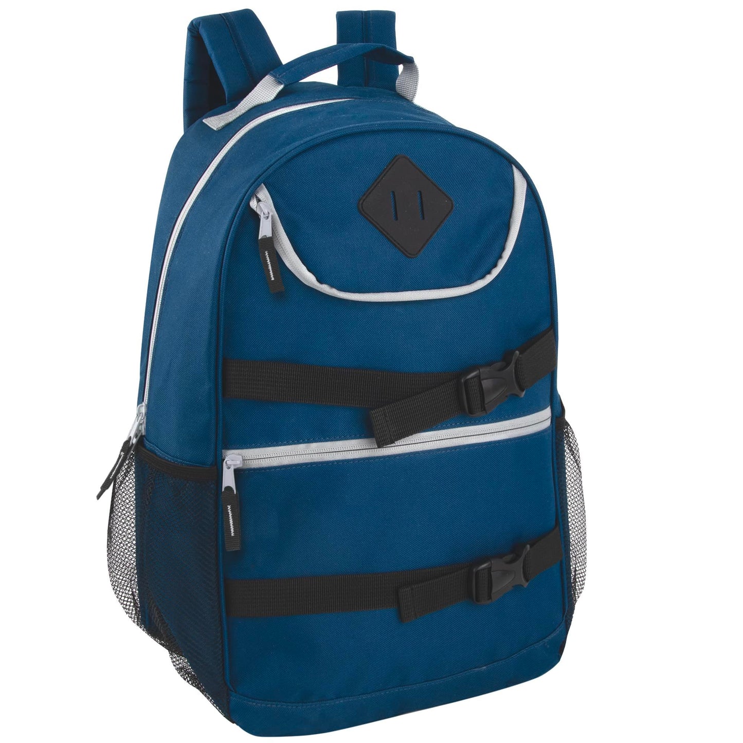 Two Tone Multi Pocket Buckle Strap Backpacks