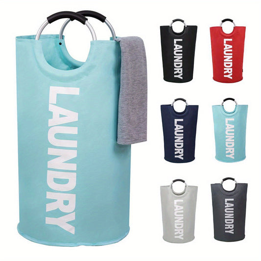 Large Foldable Laundry Basket with Padded Handles