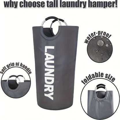 Large Foldable Laundry Basket with Padded Handles