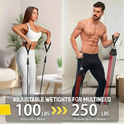 A Set Of Fitness Bands Resistance Bands