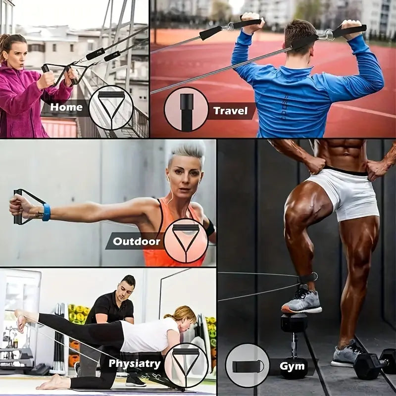 A Set Of Fitness Bands Resistance Bands