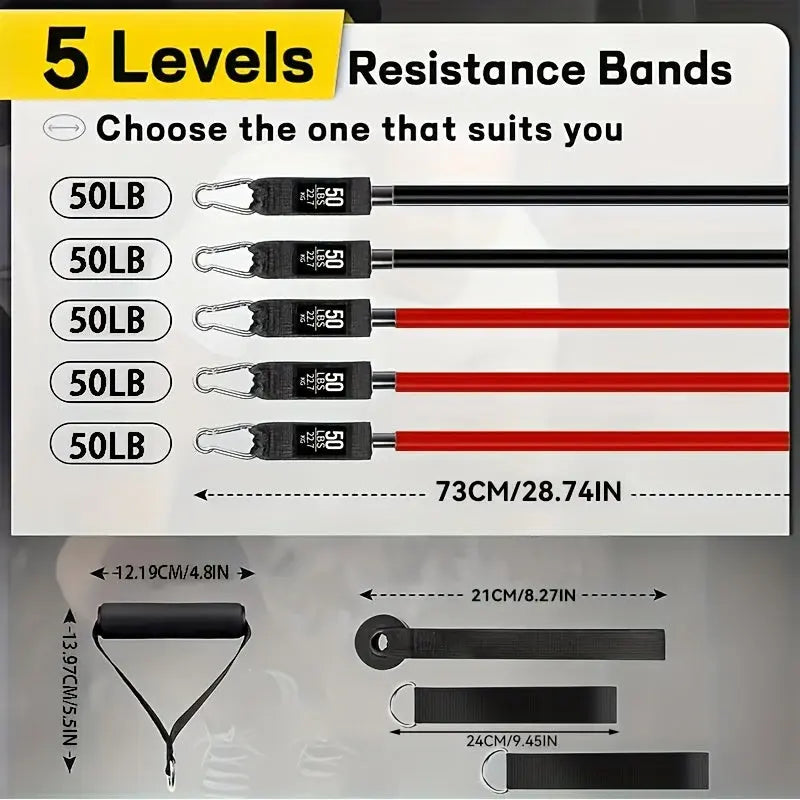 A Set Of Fitness Bands Resistance Bands