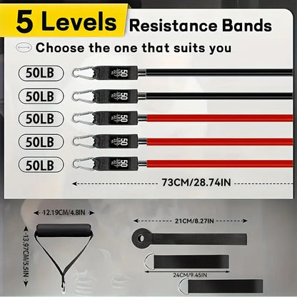 A Set Of Fitness Bands Resistance Bands