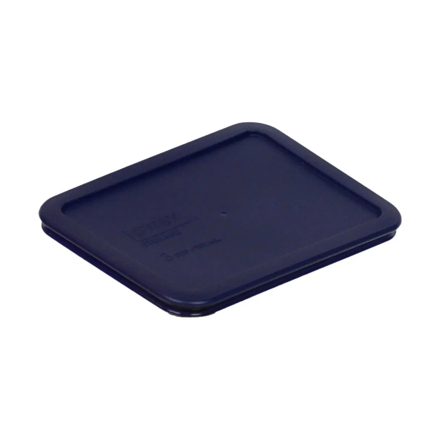 Stylish 3-Cup Glass Dishes with Trendy Dark Blue Lids – Set of 2!