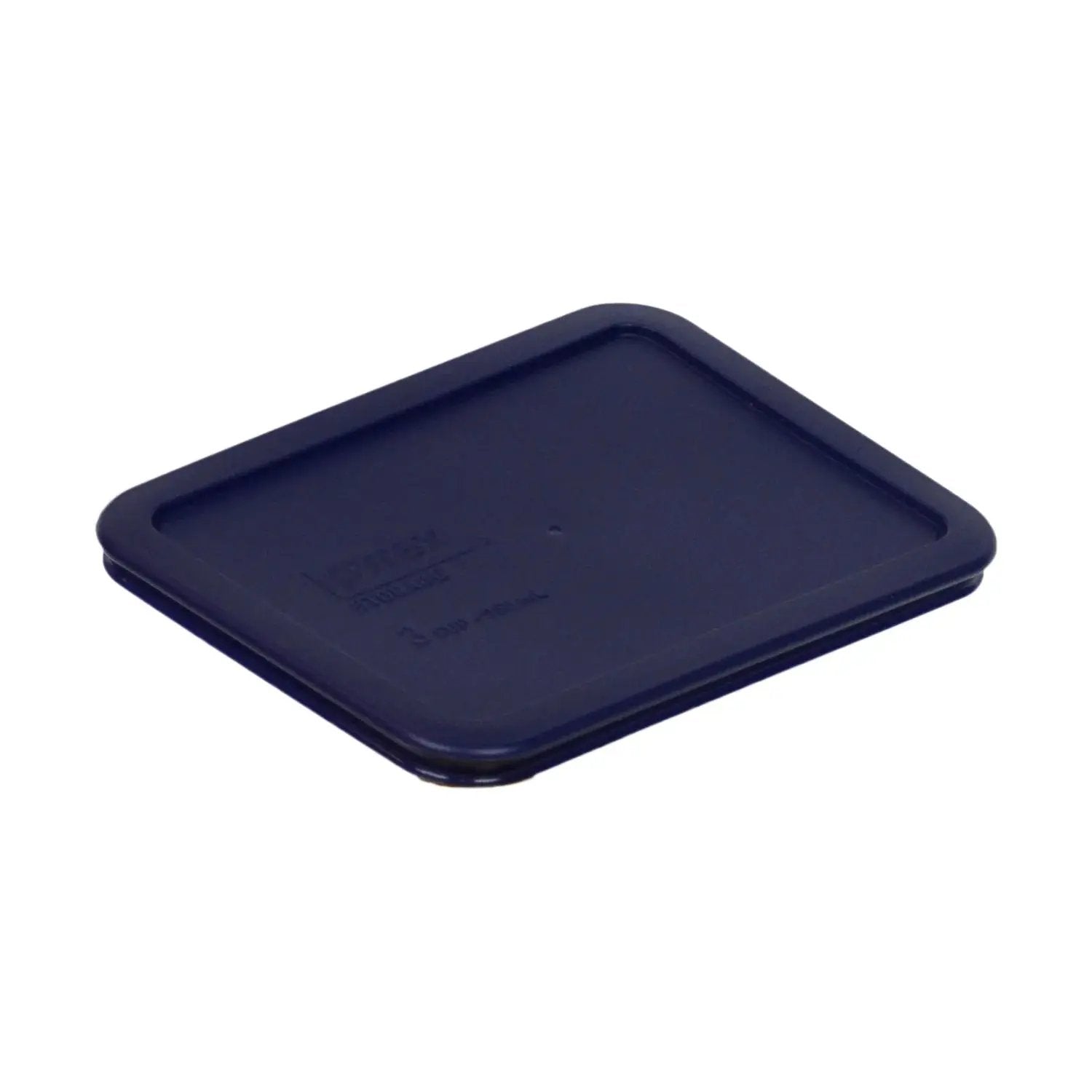 Stylish 3-Cup Glass Dishes with Trendy Dark Blue Lids – Set of 2!