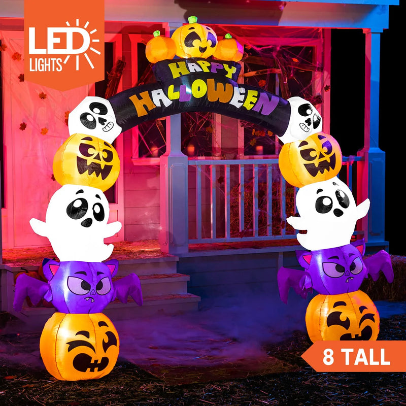 Elevate Your Halloween Vibes with Our 8 Ft Inflatable Pumpkin Archway! 🎃✨ Perfect for Spooky Season Decor! #HalloweenDecor #InflatableFun