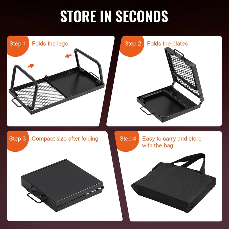 Folding Portable Campfire Grill