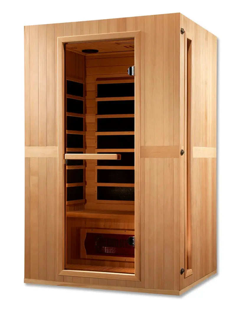 Maxxus 2 - Person Bluetooth Compatible FAR Infrared Sauna in Hemlock