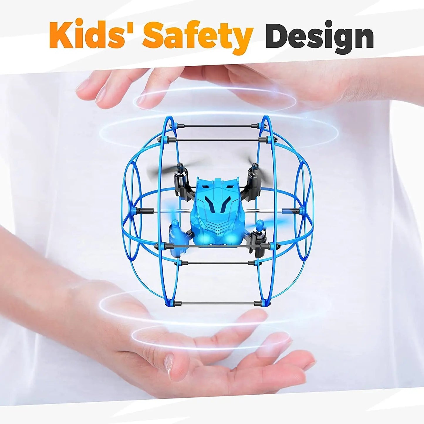 Mini Drone for Beginners with 360° Flips, LED Lights &amp; 2 Batteries, Indoor &amp; Outdoor Flying Toy for Boys and Girls