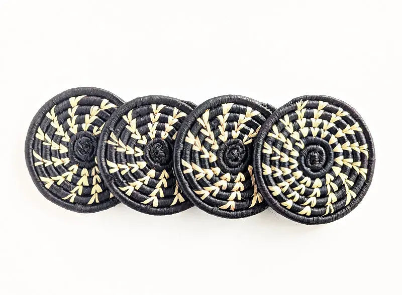 Handmade Woven Drink Coasters Set of 4 Reflektion Design