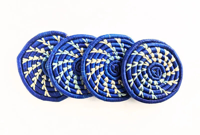 Handmade Woven Drink Coasters Set of 4 Reflektion Design