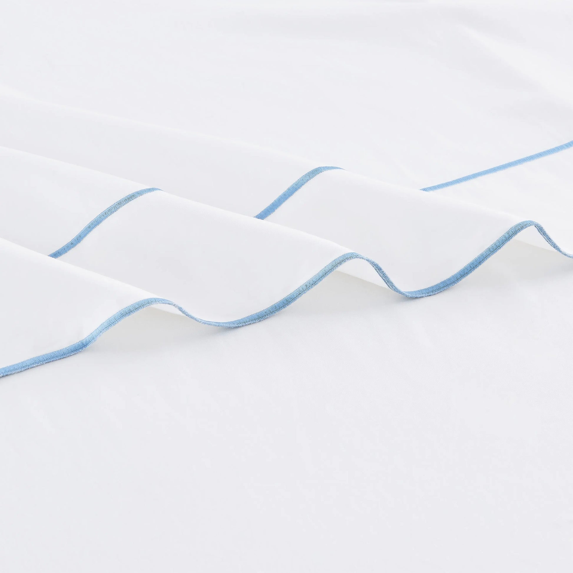 600 Thread Count Framed Sateen Embroidered Cotton Pillowcase Pair Mélange Home