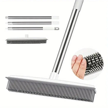 Push Broom Pet Hair Removal Broom with Squeegee