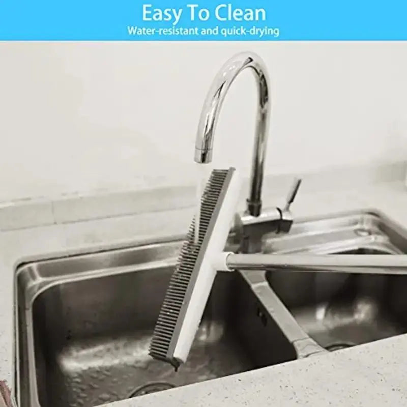 Push Broom Pet Hair Removal Broom with Squeegee