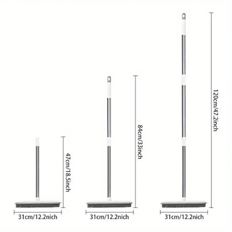 Push Broom Pet Hair Removal Broom with Squeegee