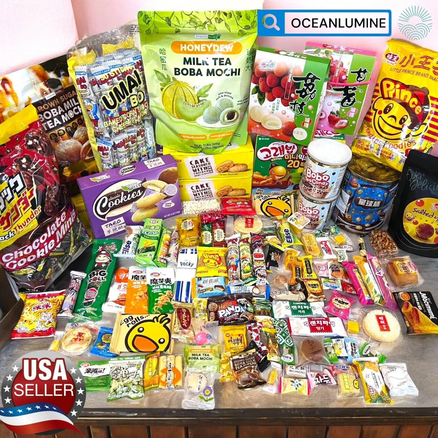 155 Piece Snack Box Asian Japanese Chinese Korean Variety Savory Treats Samples