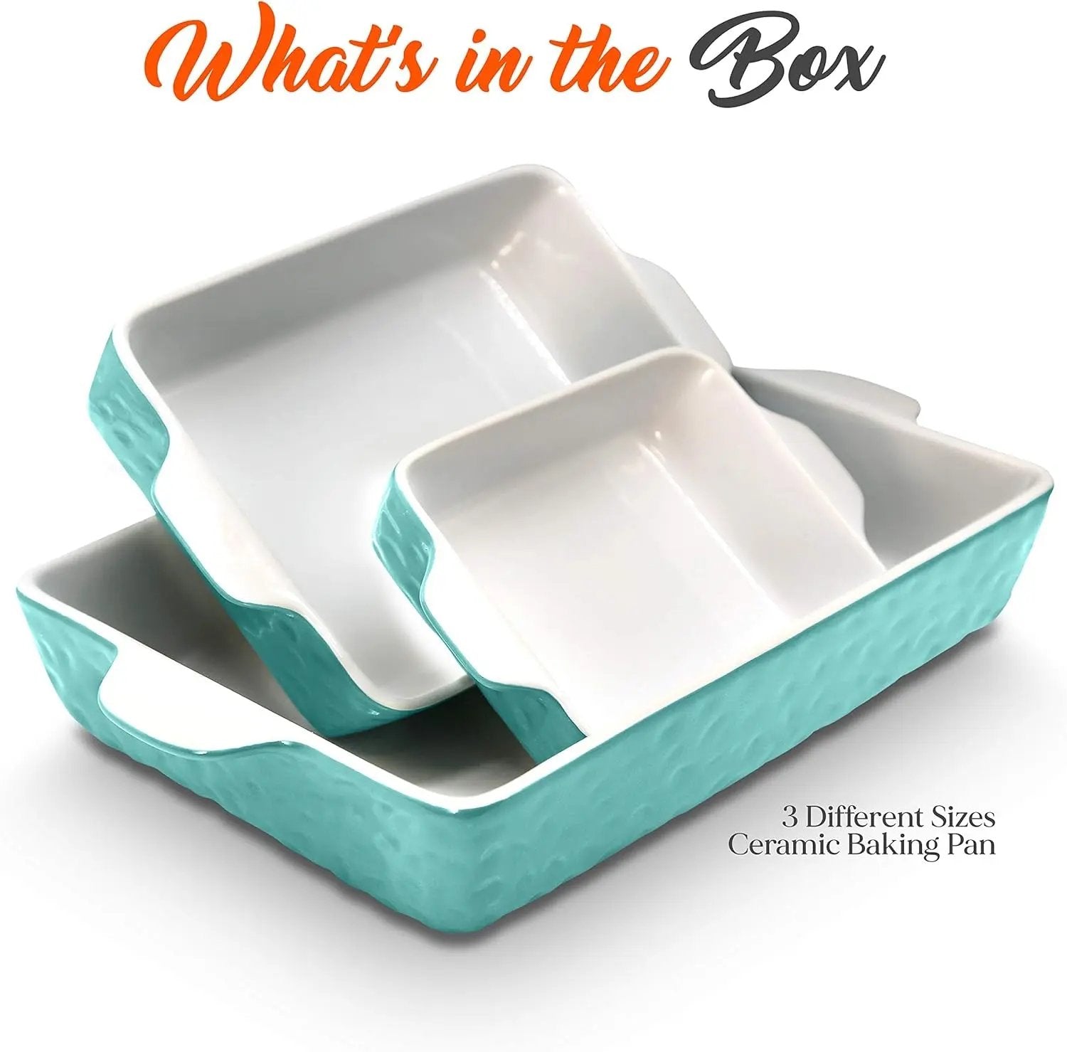 Upgrade your baking game with our 3-Piece Nonstick Ceramic Bakeware Set! 🍰 Safe, stylish, and perfect for all your culinary creations! #BakingEssentials #NonstickCookware