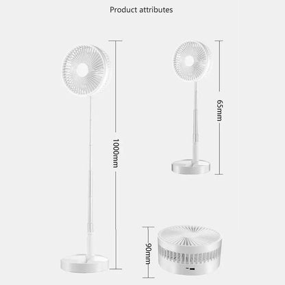 Stay cool on-the-go! 🌬️ Check out our 2-in-1 Foldable Cordless Fan with 4 Adjustable Speeds and Rechargeable Battery! Perfect for home or desk! 💨🔋