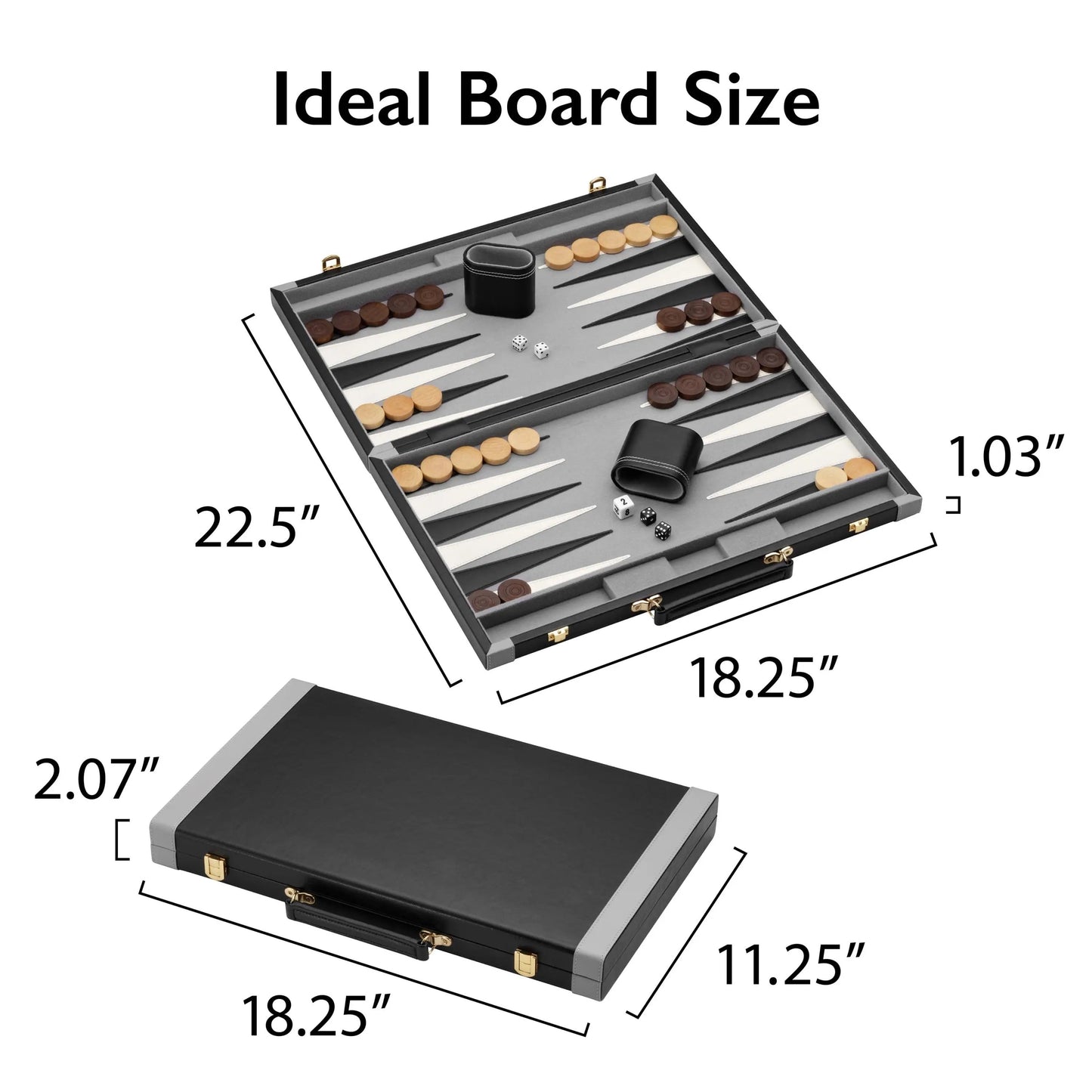15" Pennsylvania Avenue Backgammon Game Set