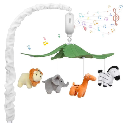 Sweet Dreams for Your Little One: Musical Baby Mobile with Lights & Portable Fun! 🌙🎶✨