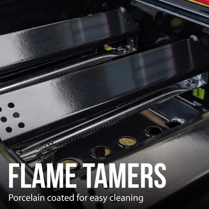 3 Burner Propane Gas Grill in Red