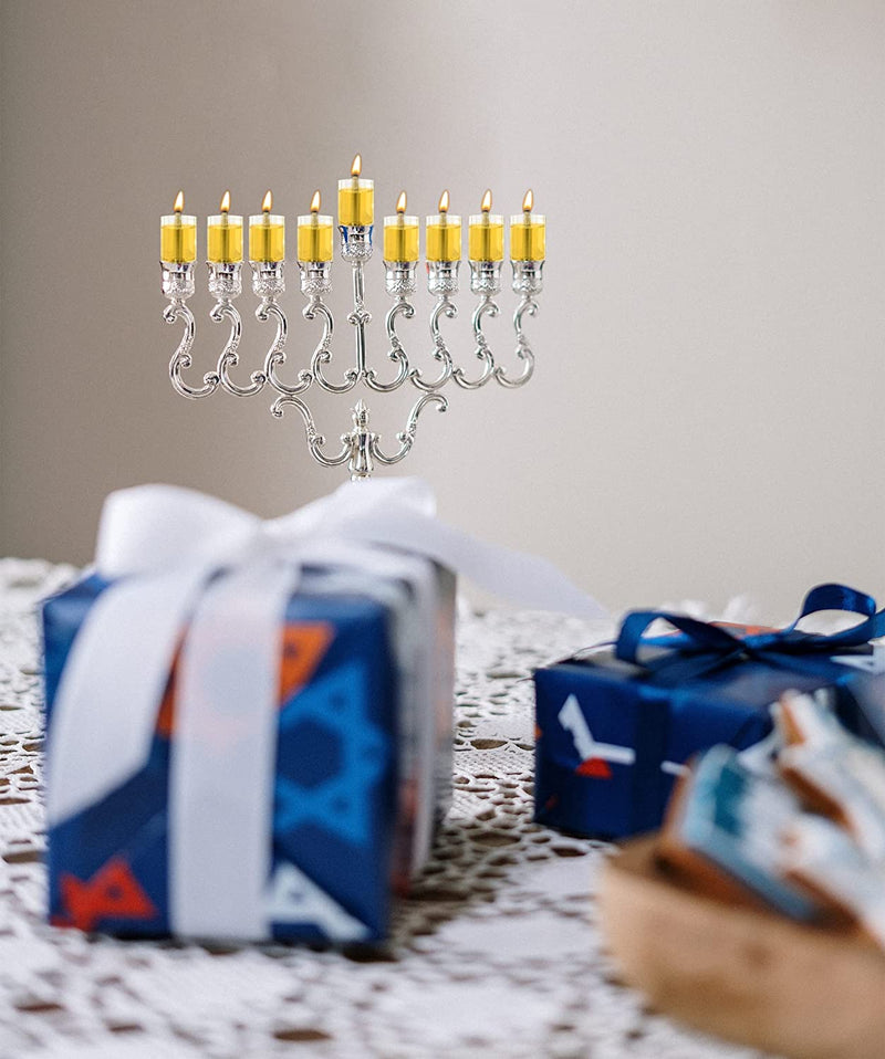 Chanukah Menorah Oil Glass Cups - Glass Oil Insert Cups for Menorahs -