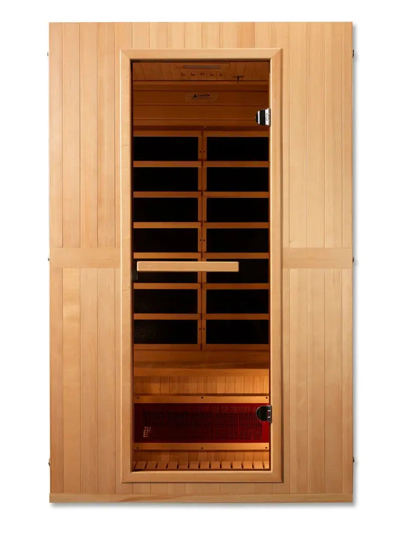 Maxxus 2 - Person Bluetooth Compatible FAR Infrared Sauna in Hemlock