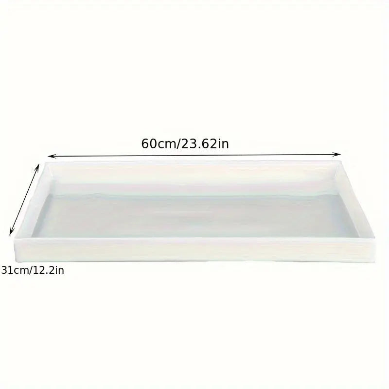 Reusable Large Rectangle Silicone Mold for Epoxy Resin River Table and Resin Art – Ideal for Specialty Plates, Trays, Woodworking, and Coffee Tables Our3Designs